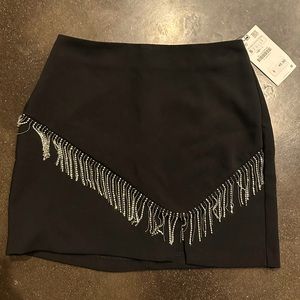 Black size small skirt, Zara, rhinestone